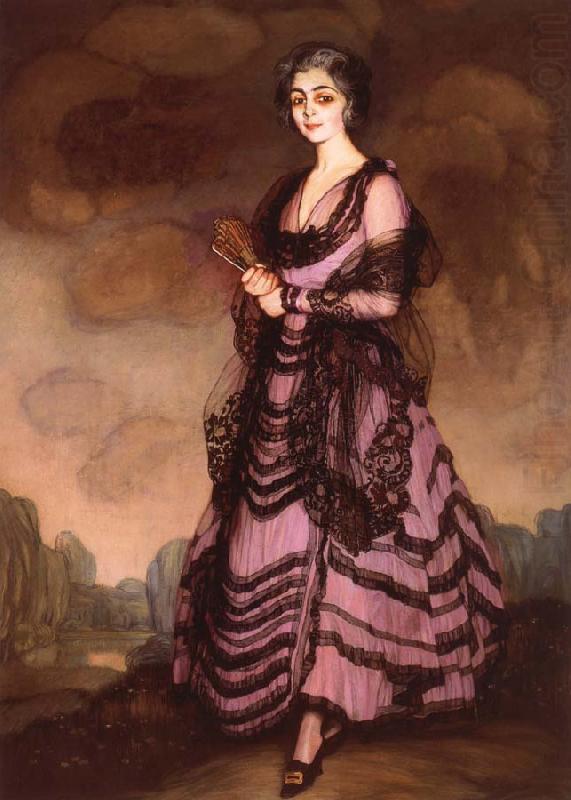 Ignacio Zuloaga Portrait of Madame Corcuera china oil painting image